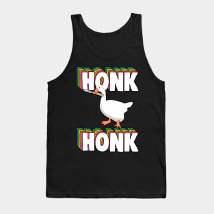 Honk Honk Peace Was Never An Option Goose Knife Meme Tank Top